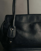 “Salvatore Ferragamo“ 2000’s Wood Gancini leather shoulder bag