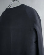 "BALENCIAGA EDITION" Half sleeve design collarless jacket