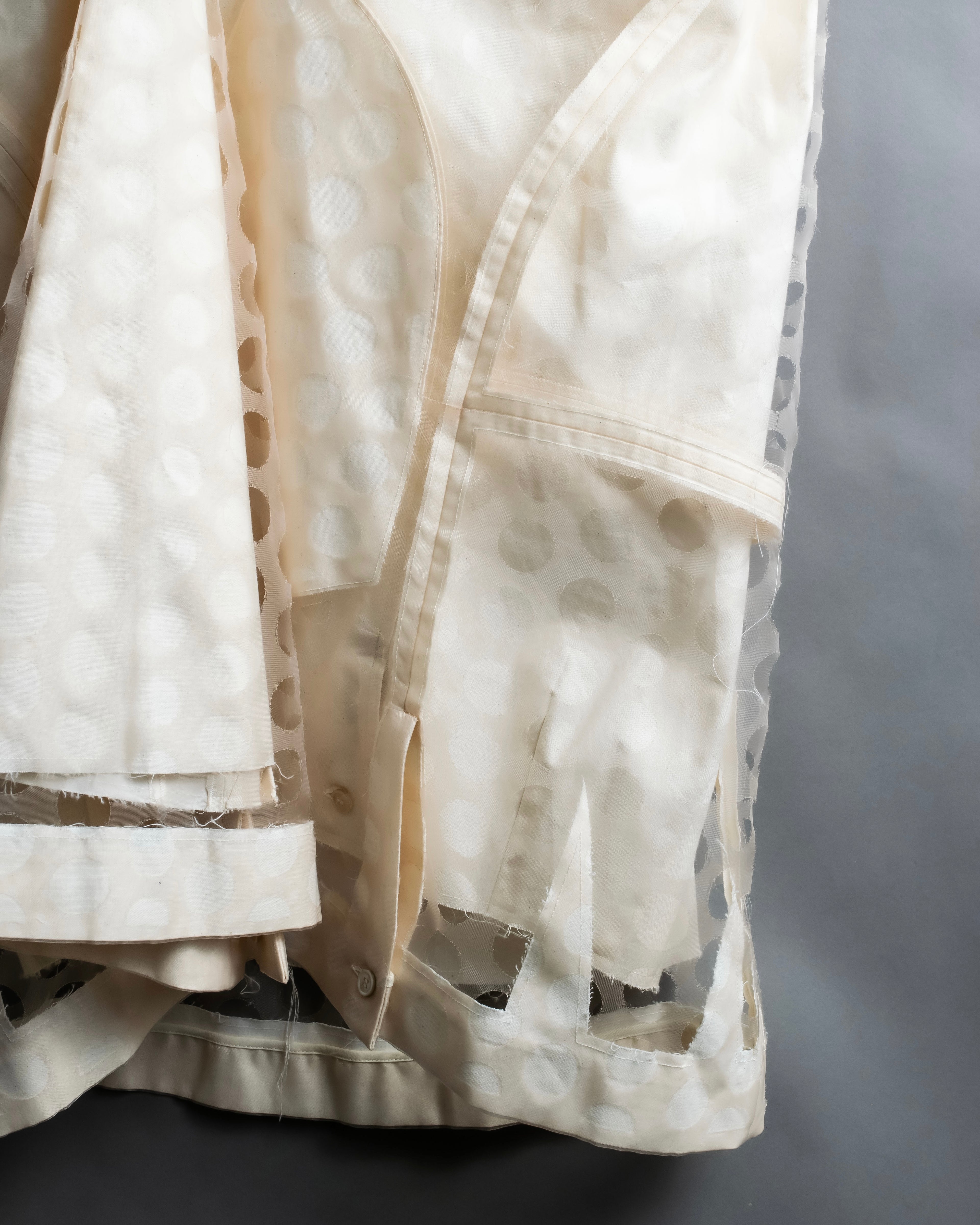 "MAISON MARGIELA" 20SS Polka dot tulle layered skirt