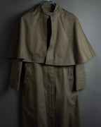 "BURBERRYS" Cape-attached design stand collar coat