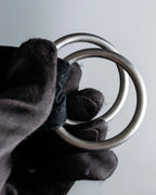 "HERMES" Belted button design linen skirt