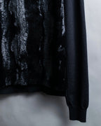 "MAISON MARGIELA"
Fur docking high gauge knit