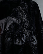 -SPECIAL- "FENDI" 90s Karl Lagerfeld-era lattice fur cape