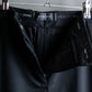 "VERSACE" Wide tapered silhouette no pleats slacks