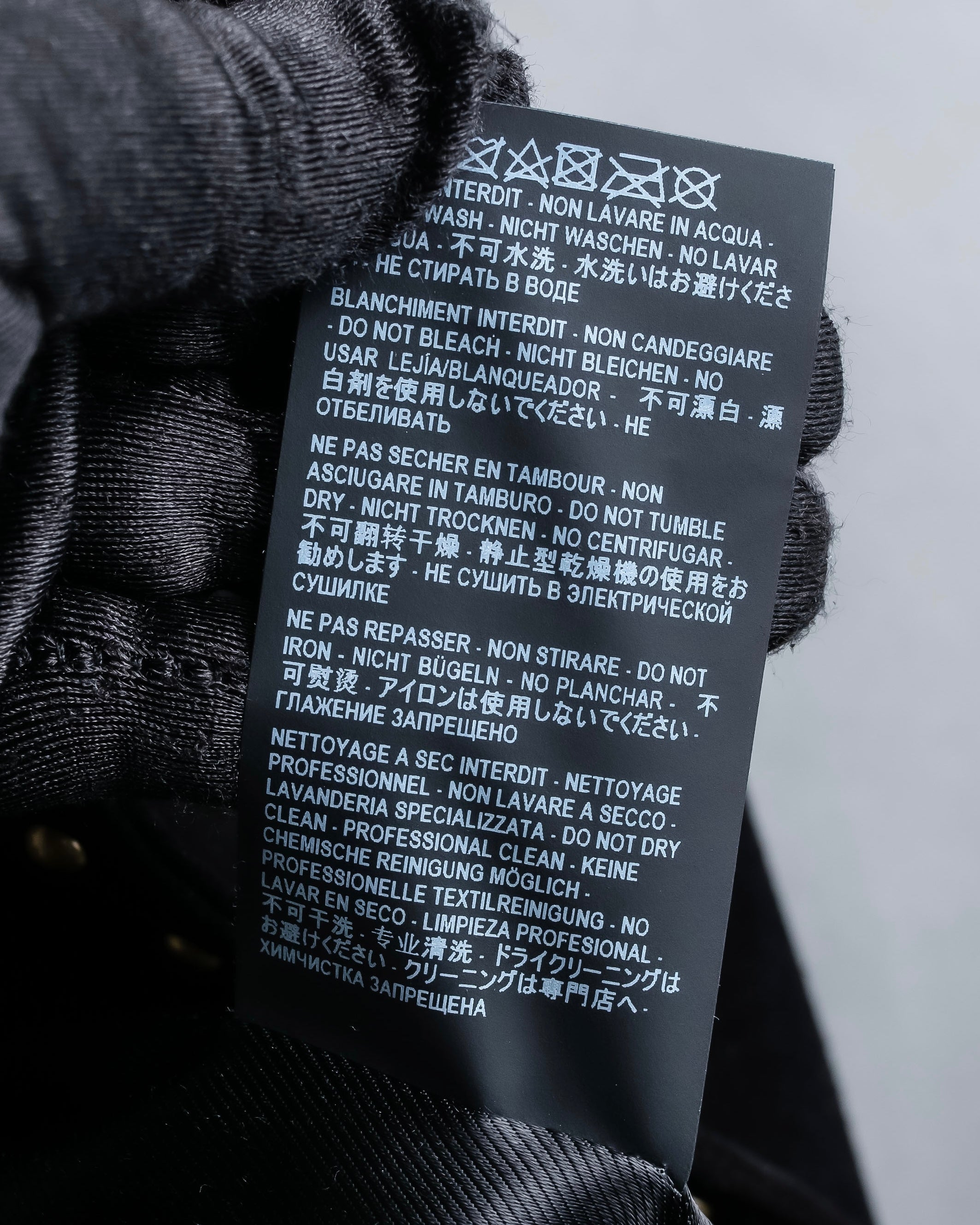 "Saint Laurent" 19AW gold studs design suede long coat