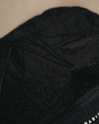 -SPECIAL- "Christian Dior" 20's Intricately embroidered botanical sailor cap