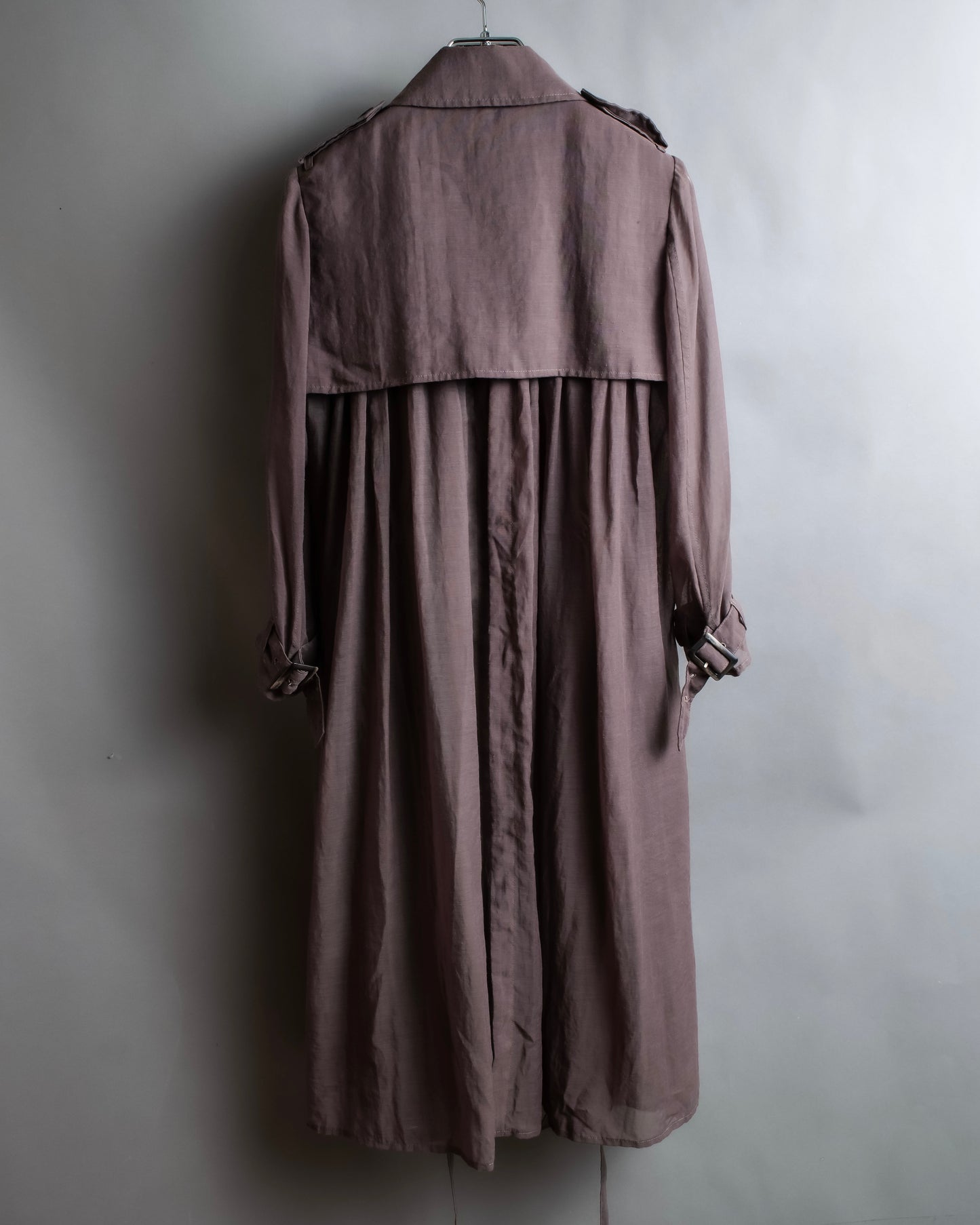 "MIHARA YASUHIRO" Drawstring design trench coat