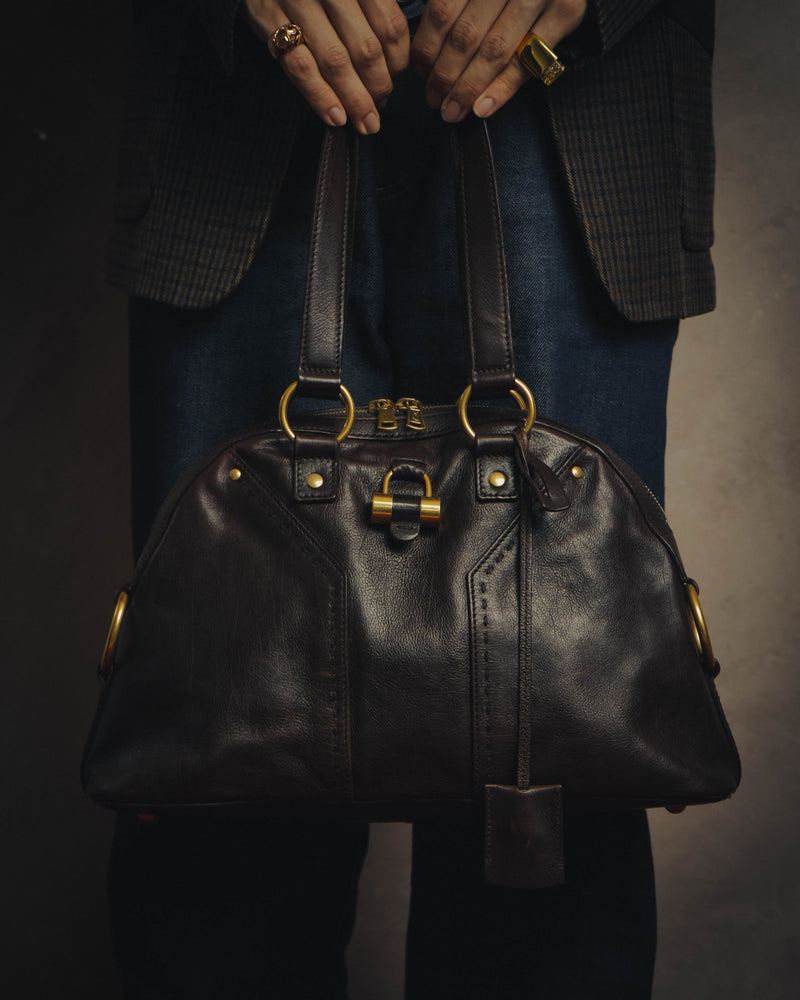 -SPECIAL- “Yves Saint Laurent” 00’s-10’s Muse leather handbag