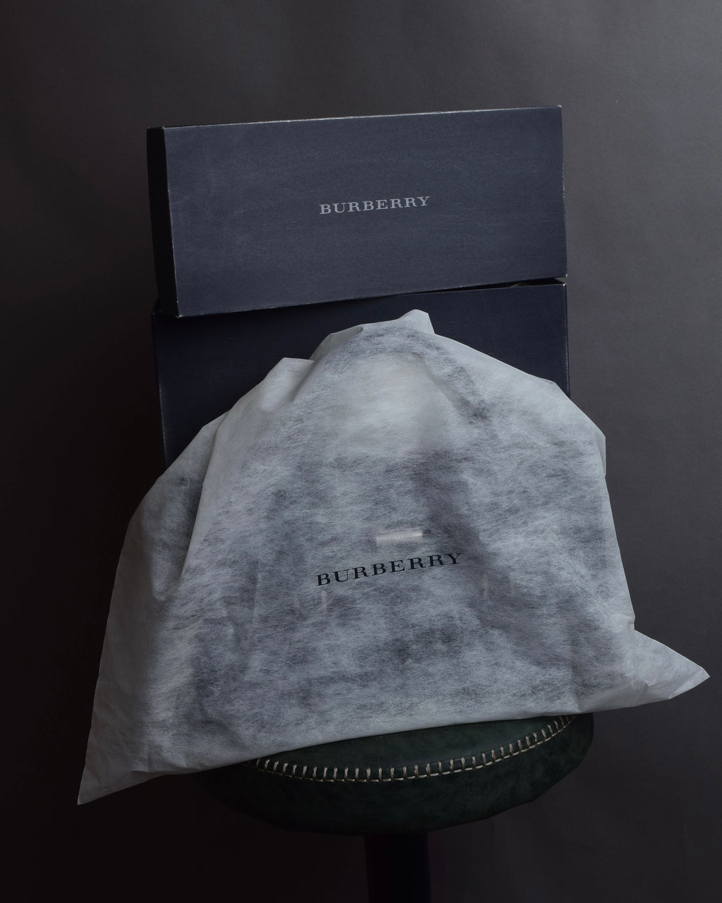 "BURBERRY" Saffiano leather mini boston bag
