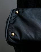 “JIL SANDER” Gold buckle 2 way nylon hand bag