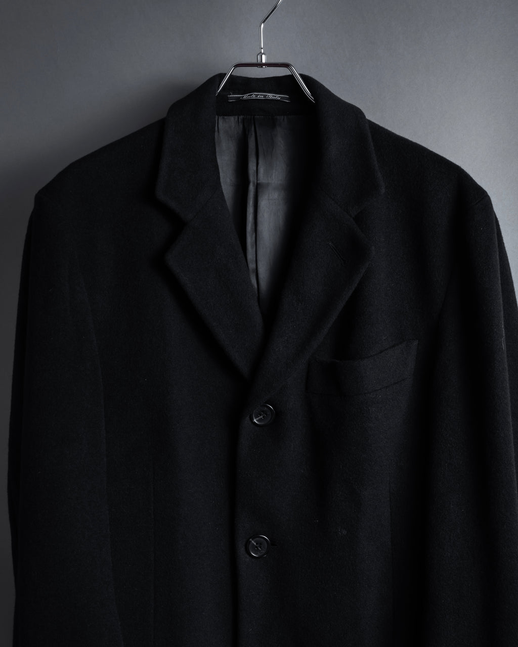 "FENDI" 80's-90's Classic cashmere long chester coat