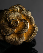 "Christian Dior" Flower motif gold brooch