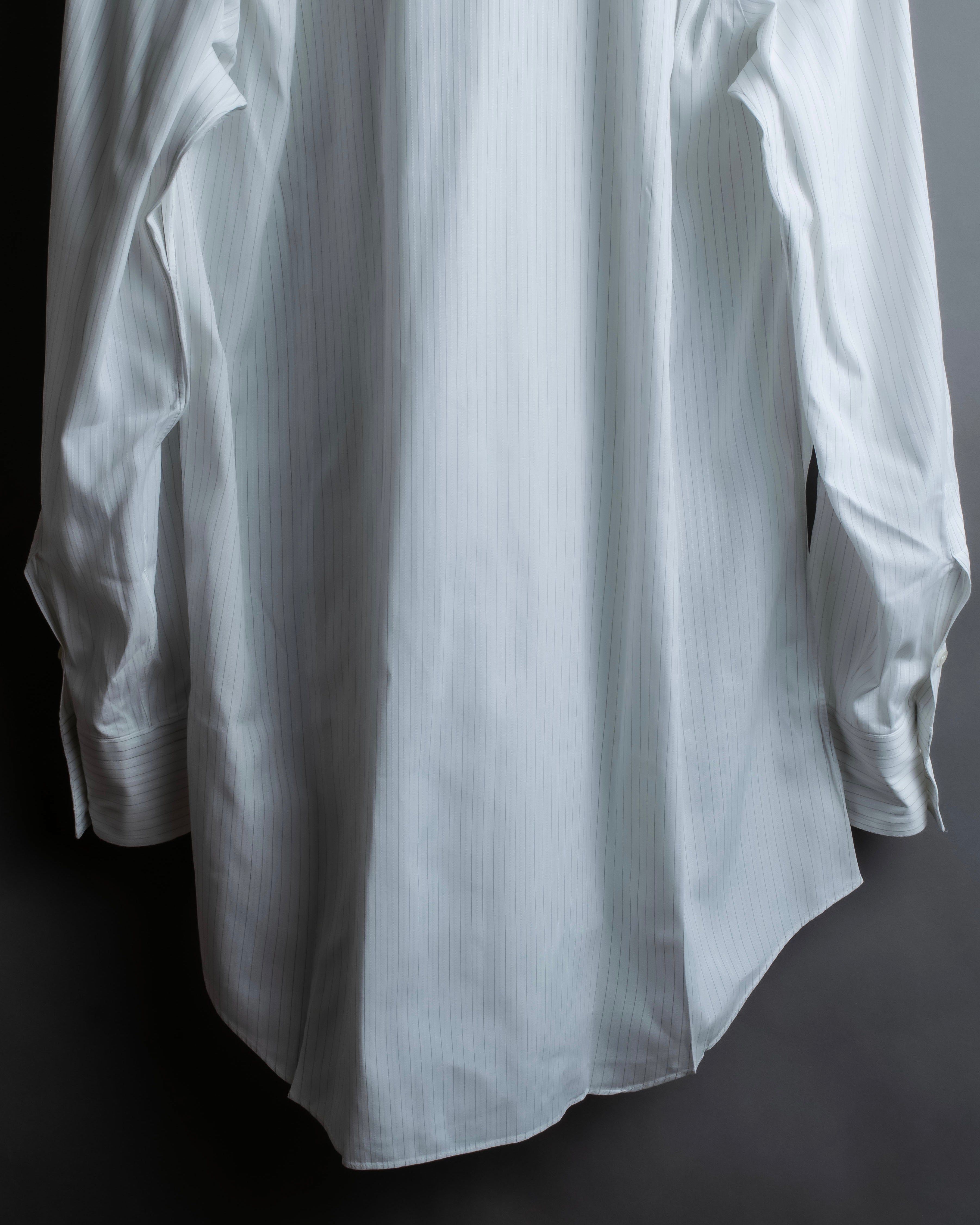 "CHRISTIAN DIOR MONSIEUR"
 Wide spread color royal order white shirt
