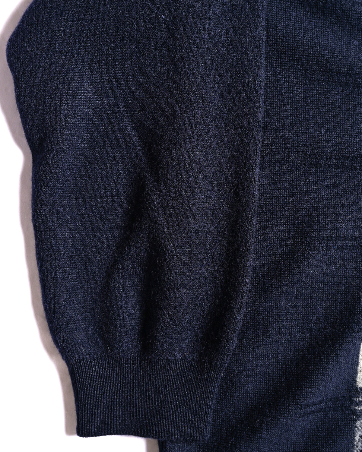 WESTBURY /Vintage Classic Check Patterned Knit Vest Navy