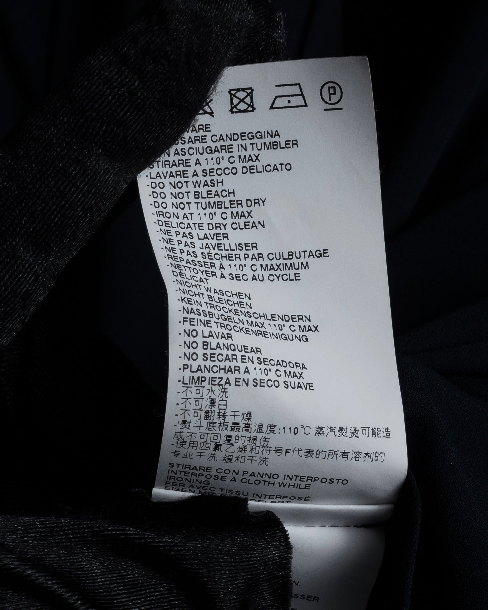 "Maison Margiela" 16SS Bow tie draping shirt