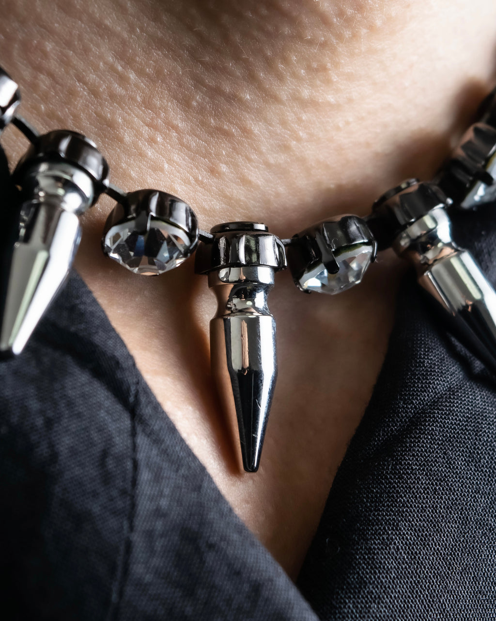 "N21 NUMERO VENTUNO" Studded diamond combination necklace