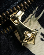 "Vivienne Westwood" Horizontal orb logo engraved hand bag