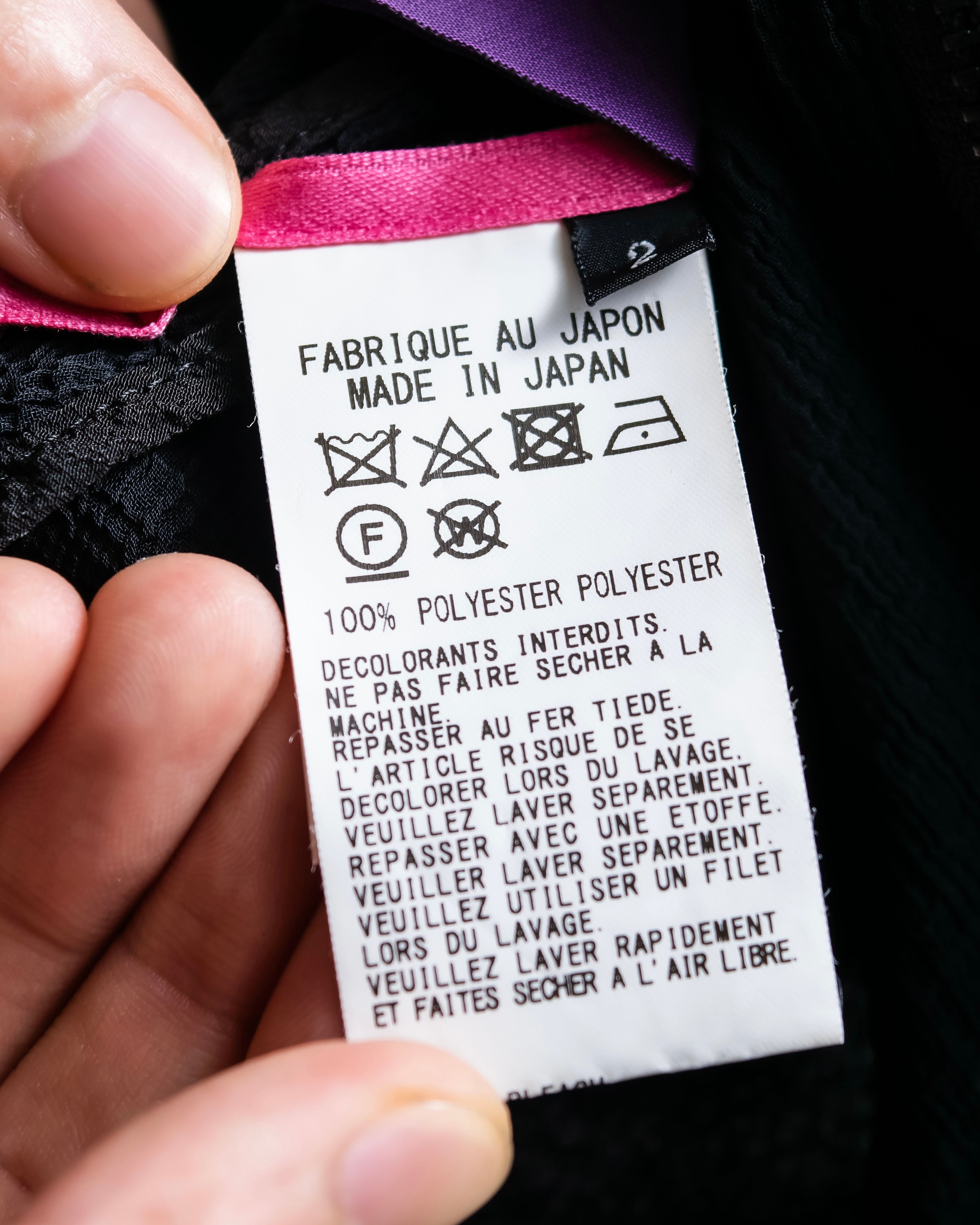 "TAKESHI KOSAKA by Y's Pink Label" Transparent balloon sleeve zip blouson