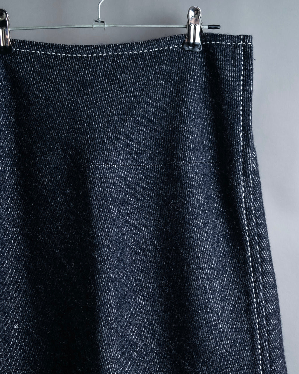 "tricot COMME desGARCONS" Flared silhouette wool cropped skirt