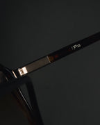 "Polo Ralph Lauren" 85’s-95’s Tortoiseshell aviator logo temples sunglasses