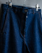 "BOTTEGA VENETA" Wide straight silhouette fisherman denim pants