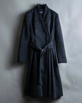“RUIRUE BOUTIQUE” Shawl collar flare silhouette coat