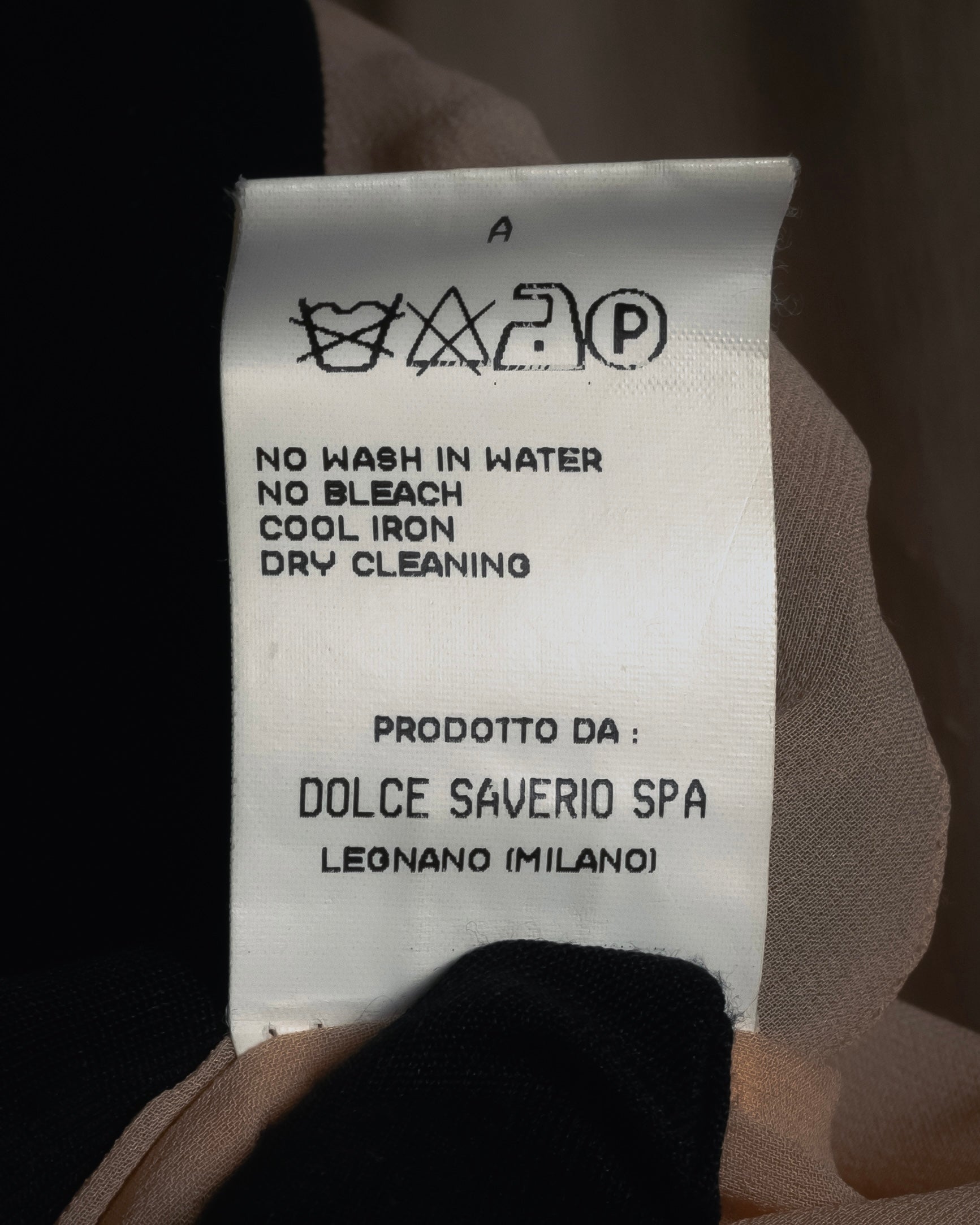 Abrigo de lana de sastrería minimalista de los años 90-00 de Dolce & Gabbana