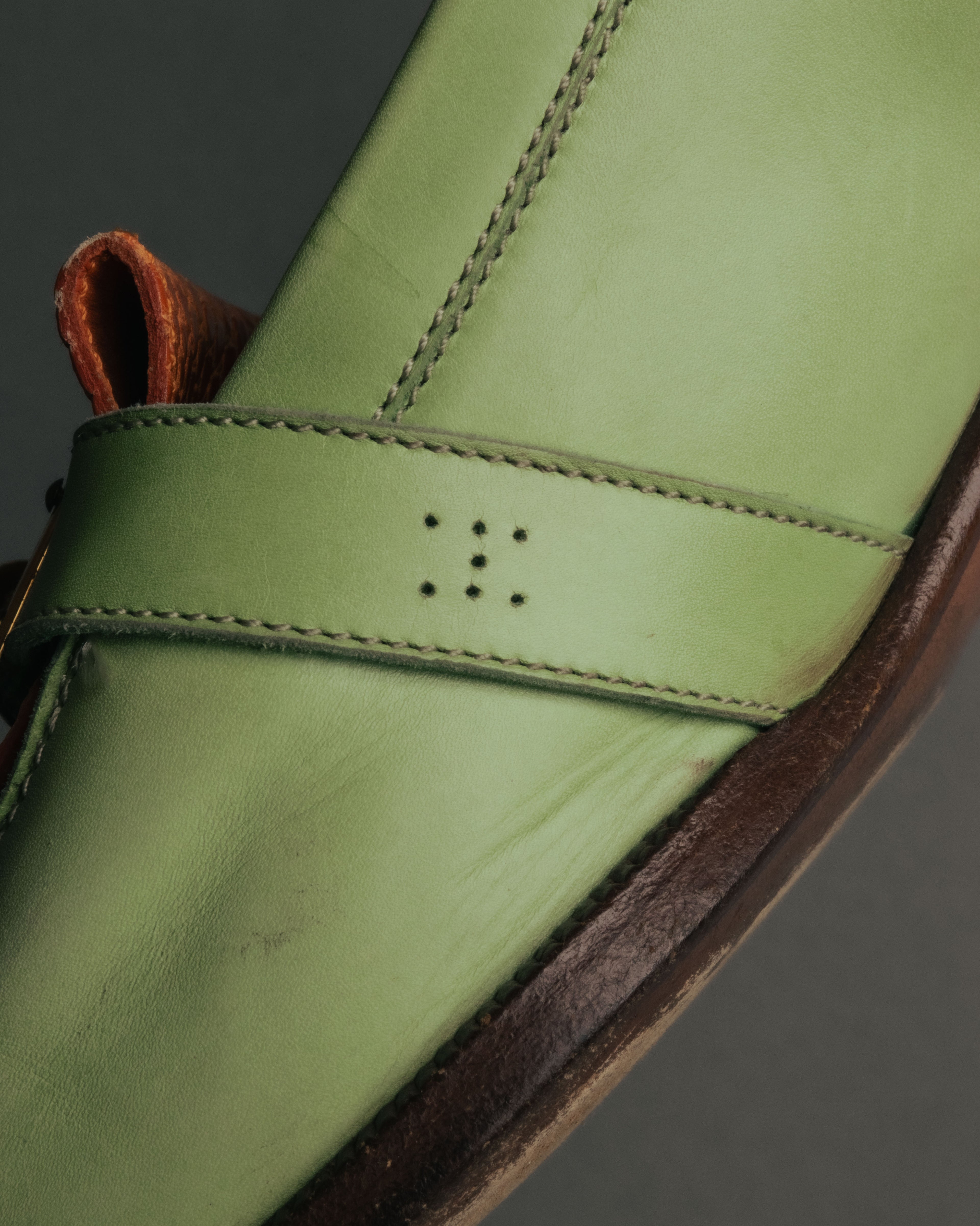 “Hermès” 90’s-00’s Kelly buckle leather loafer