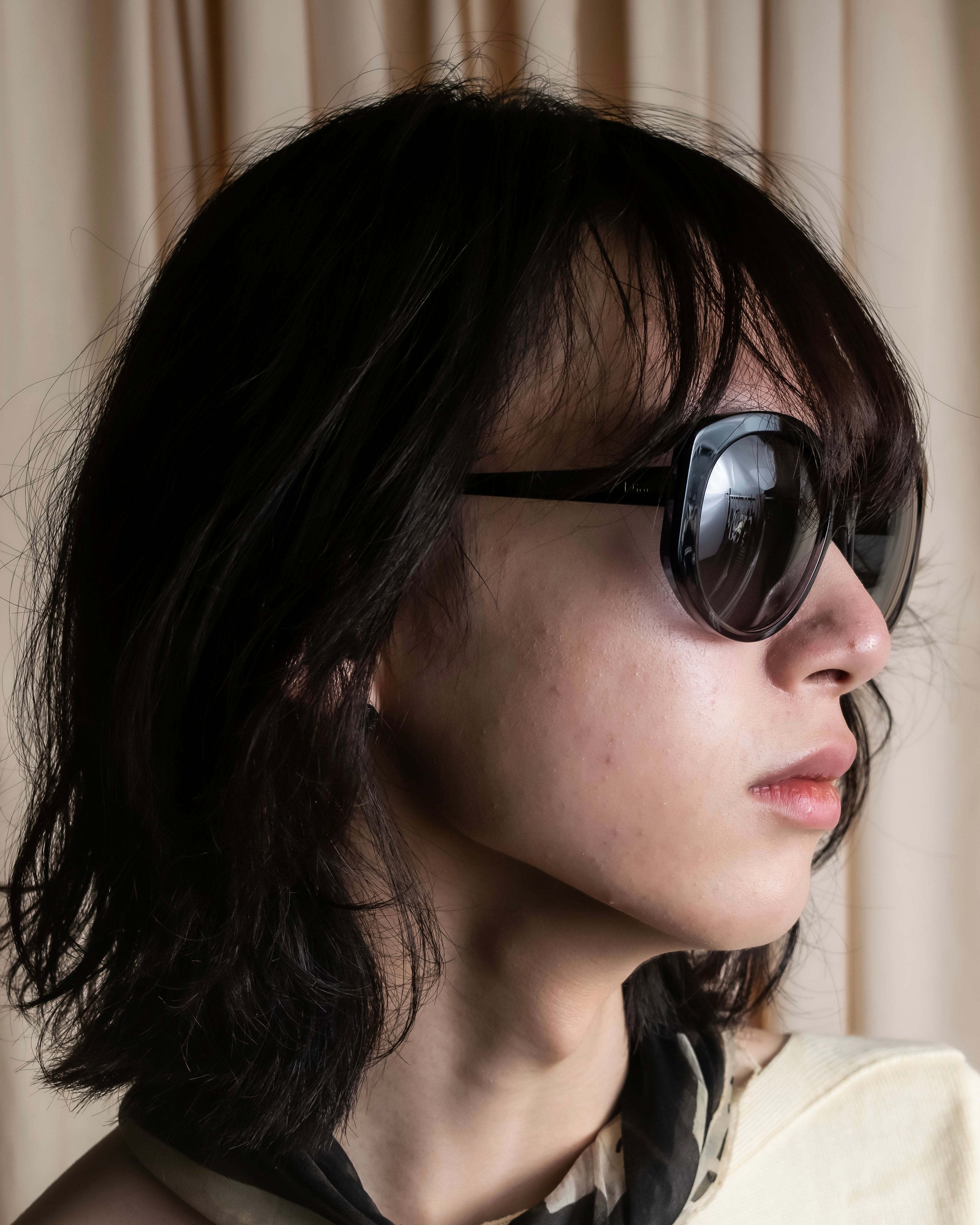 "Christian Dior" Cat eye frame black acetate sunglasses