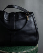 "Salvatore Ferragamo" Vertical gancini drawstring hobo bag