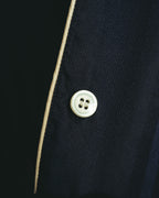 "Yves Saint Laurent" 90's-00's Herringbone silk pajama shirt