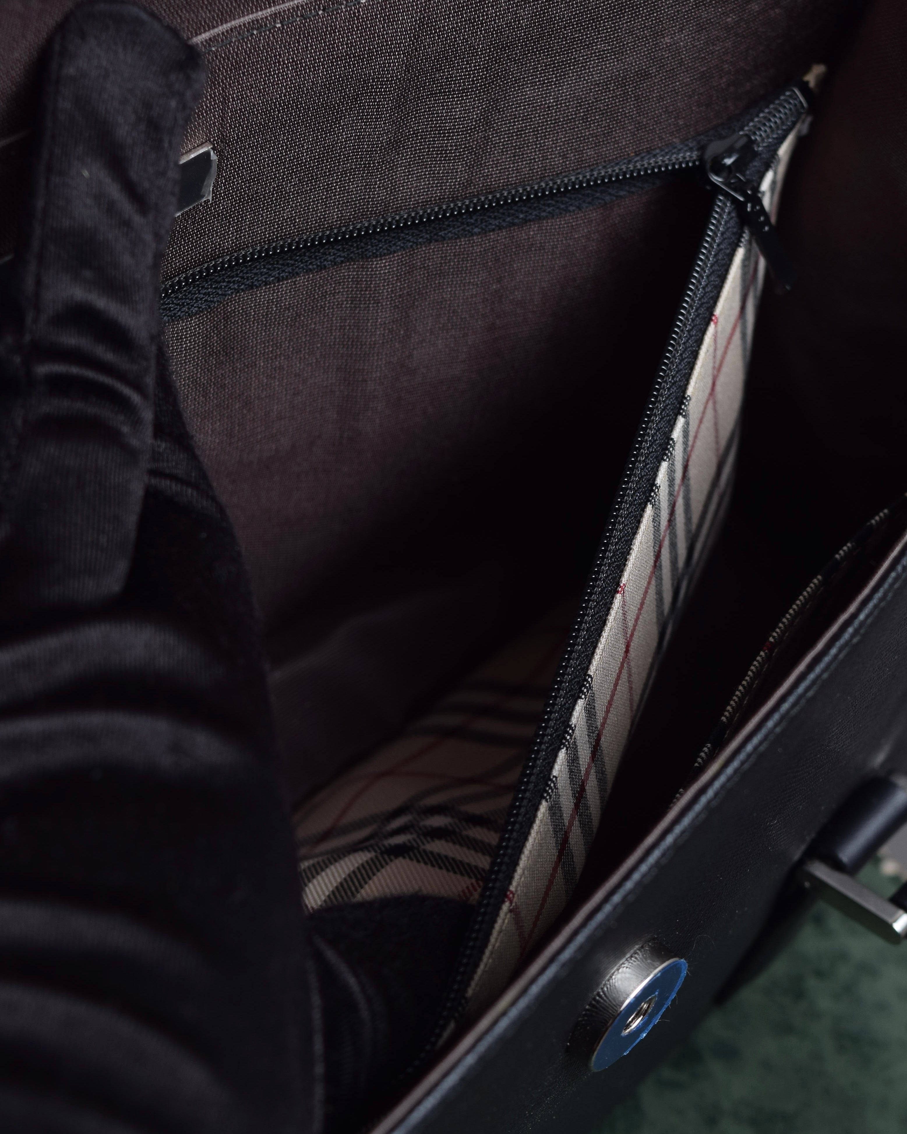 "BURBERRY" Saffiano leather mini boston bag