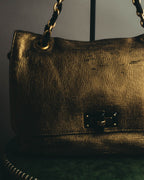 “LANVIN” 2008-2015 Metallic Happy shoulder bag