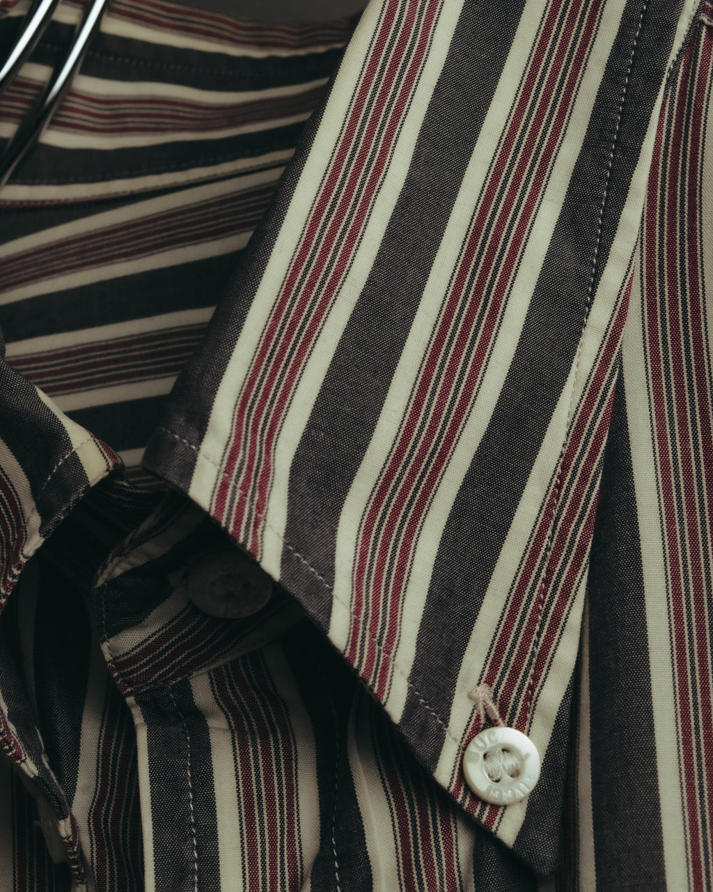 "GUCCI" 90's-00's Striped cotton button-down shirt