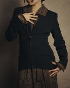 -SPECIAL- “Jean Paul GAULTIER FEMME” 2005-2011 Corset lace-up tailored zip jacket