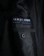 "GIORGIO ARMANI" 90’s draped double breasted suit set-up