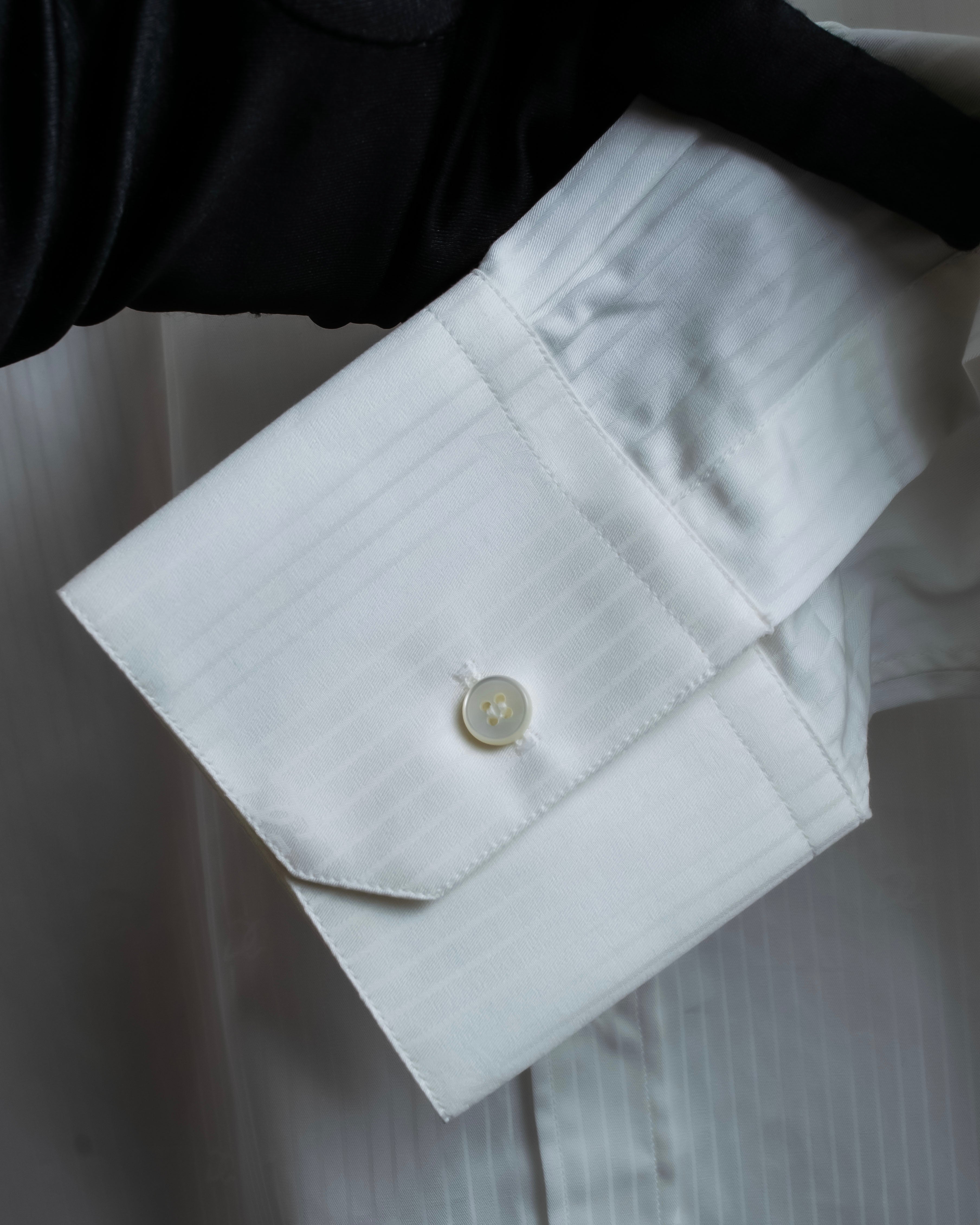 "DOLCE &amp; GABBANA" Shadow stripe pattern oversized shirt