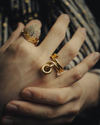 -SPECIAL- “BOTTEGA VENETA” 2021-2025 Gold tone sculptural knot ring
