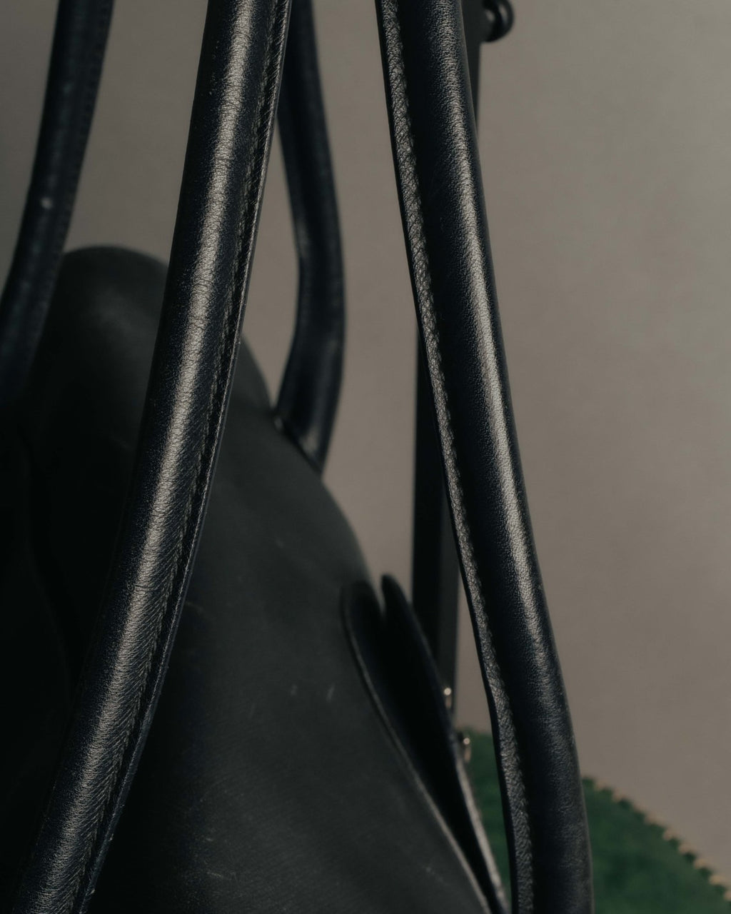“Salvatore Ferragamo“ 2000’s Wood Gancini leather shoulder bag