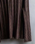 "Vintage cable knit turtleneck sweater"