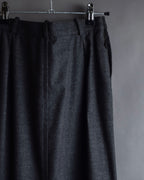 "HERMES" Margiela period semi-flared wool skirt