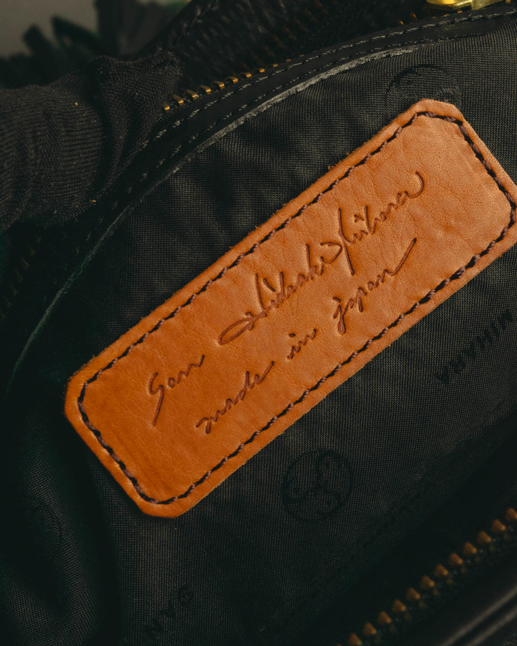 “SAN HIDEAKI MIHARA” 2000’s-2010’s black leather chain shoulder bag