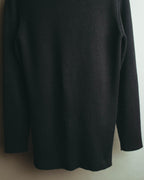 “VALENTINO ROMA” 00’s-10’s Rib knit frilled cardigan