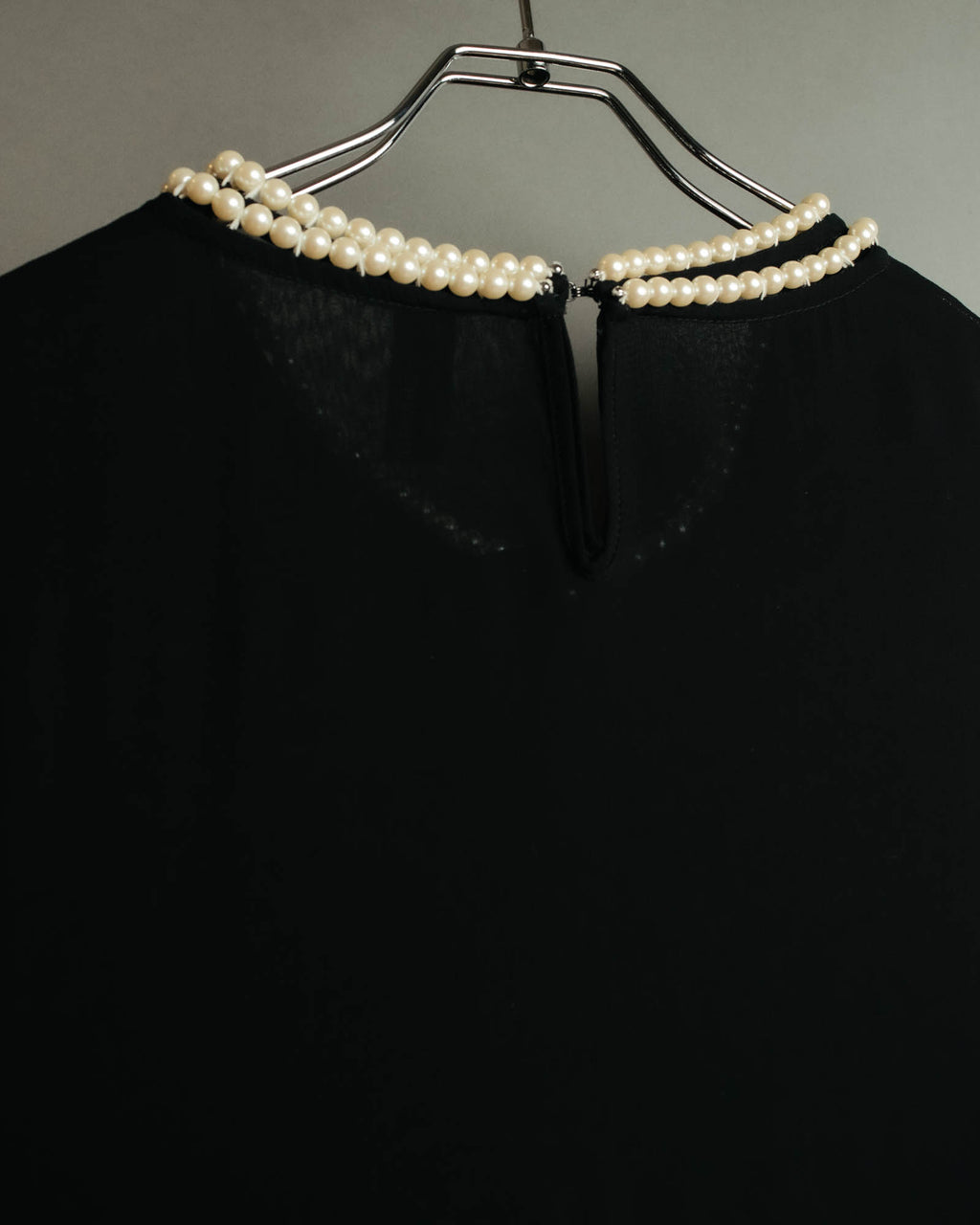 “JUNYA WATANABE” 2008AW Pearl trimmed cupra dress