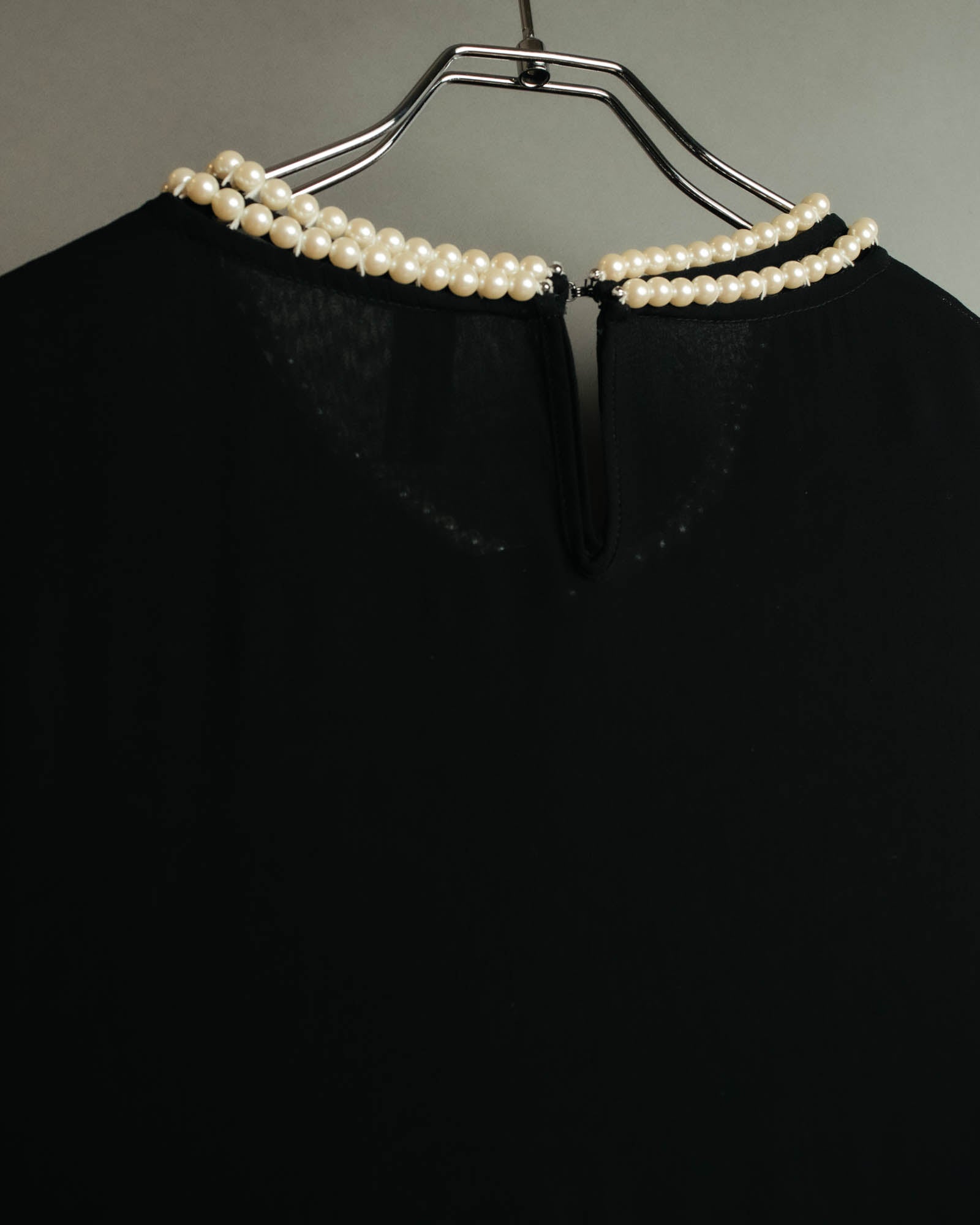 “JUNYA WATANABE” 2008AW Pearl trimmed cupra dress