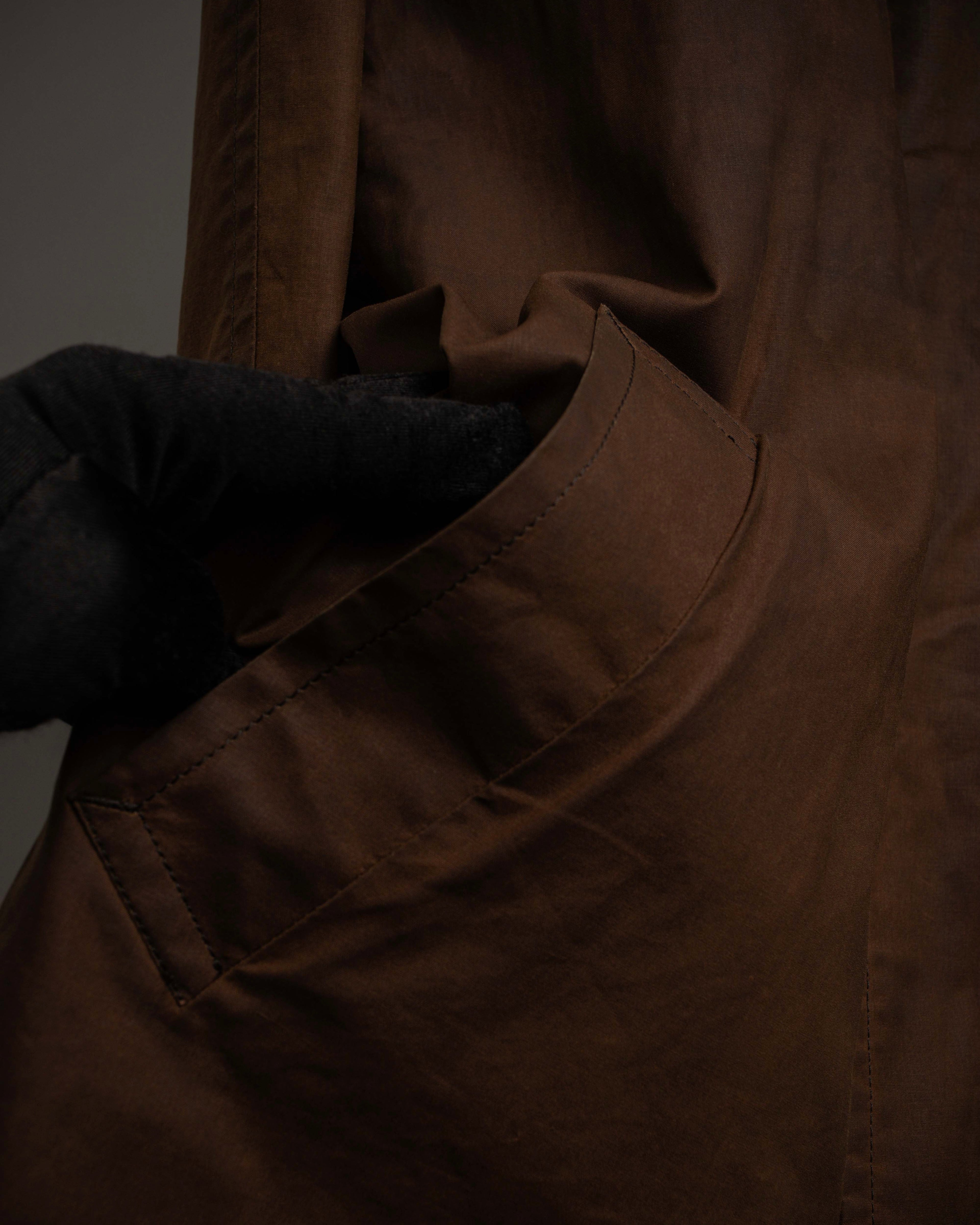 "COMME des GARCONS HOMME"
03AW corduroy collar design stand collar long coat