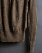 "Christian Dior" John Galliano period elbow patch knit