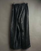 -MOOD Vintage Collections-
90’s-00’s Shiny textured wide leg trousers