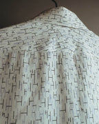 "Hermès" 00's-10's Monogram print cotton long sleeve shirt