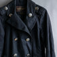 "LOUIS VUITTON" Metal button detailing belted trench coat